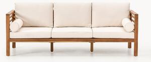 Sofa ogrodowa z drewna akacjowego Bo (3-osobowa)