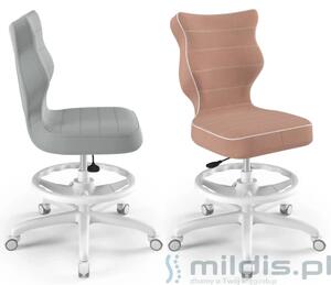 Krzesło młodzieżowe z podnóżkiem 146 – 176 cm Petit White 5 - Entelo