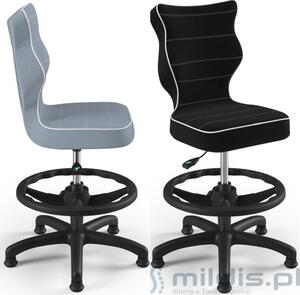 Krzesło z podnóżkiem dla dziecka 119-142 cm Petit Black 3 - Entelo