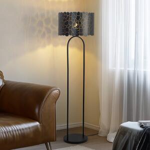 Lampa stojąca Aralena Lindby, czarny, salon / jadalnia, metal, nowoczesny