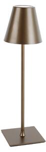 Moderne tafellamp brons 3-staps dimbaar oplaadbaar - Tazza Oswietlenie wewnetrzne