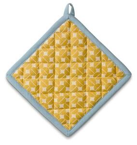 Kela Podkładka pod garnek kwadratowa SVEA, 100% bawełna, żółto-niebieski