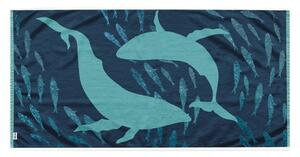 DecoKing Ręcznik plażowy Dolphin, 90 x 180 cm