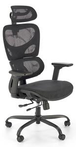 Fotel Obrotowy Czarny Nowoczesny E6-T96