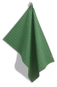 Kela Ścierka kuchenna Cora, 100% bawełna, zielony, paski, 70 x 50 cm
