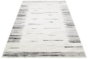 Przecierany popielaty dywan w nowoczesnym stylu - Woxal 3X