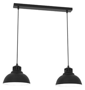 Luminex Żyrandol na lince SVEN 2xE27/15W/230V czarny LU9082