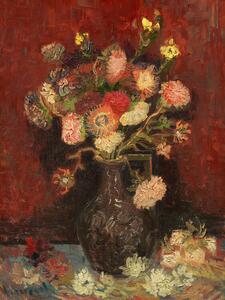 Reprodukcja Vase with Cinese Asters Gladioli, Vincent van Gogh