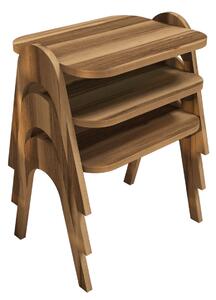 Stolik do odkładania Paris Walnut, 3 szt