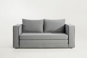 Sofa rozkładana 3-osobowa szara LIO