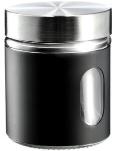 Szklany pojemnik kuchenny Loano 320 ml, czarny