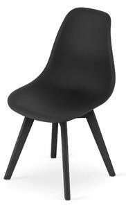 EMWOmeble Krzesła KITO 3783 czarne, nogi czarne / 4 sztuki