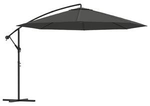 Okrągły parasol do ogrodu na wysięgniku antracyt - Solace