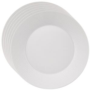 Orion Zestaw porcelanowych talerzyków deserowych Mona linka 6 szt., 19 cm