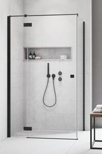Radaway Essenza New Black KDJ drzwi prysznicowe 110 cm lewe czarny mat/szkło przezroczyste 385041-54-01L