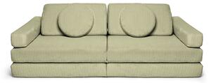 Modułowa sofa do pokoju dziecka plac zabaw Pure CORDUROY Matcha