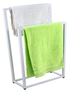 Biały metalowy stojak na ręczniki 75 cm - Sarsa 5X