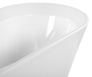 Wanna wolnostojąca owalna akrylowa 170 x 80 cm biała Ovalle Beliani
