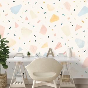 Tapeta pastelowe kształty terrazzo