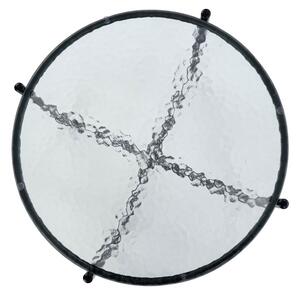 Szklany okrągły stolik kawowy - Roles 3X