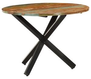 Okrągły stół jadalniany, 100x100x75 cm, lite drewno z odzysku