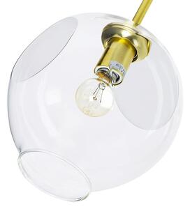 EMWOmeble Lampa wisząca SPLIT 6 GOLD - aluminium, szkło