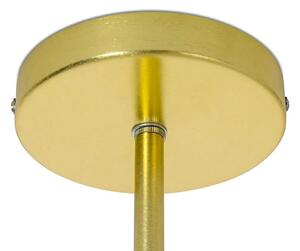 EMWOmeble Lampa wisząca SPLIT 6 GOLD - aluminium, szkło