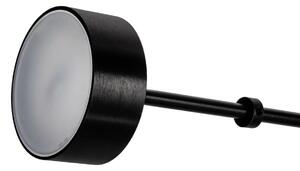 EMWOmeble Lampa wisząca CAPRI DISC 3 czarna - 180 LED, aluminium, szkło