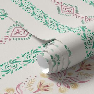 Tapety Delikatny geometryczny ornament w stylu akwareli, Tapety wiejskie, a00034 : Uwalls.pl