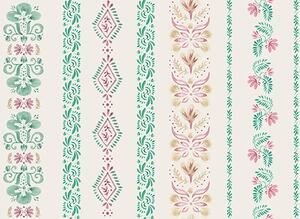 Tapety Delikatny geometryczny ornament w stylu akwareli, Tapety wiejskie, a00034 : Uwalls.pl