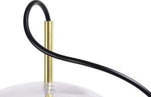 EMWOmeble Lampa wisząca CAPRI złota - 60 LED, aluminium, szkło