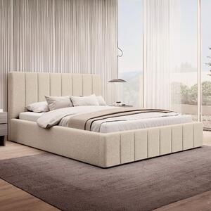 MebleMWM Łóżko tapicerowane z pojemnikiem SFG0116 | 180x200 | Boucle | Beż #3