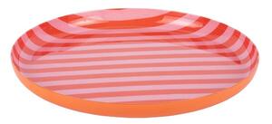 Pomarańczowy/jasnoróżowy żelazny talerz ø 22 cm Animado – PT LIVING