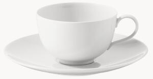 Ręcznie wykonany komplet filiżanek ze spodkiem z porcelany Urbino, 2 elem