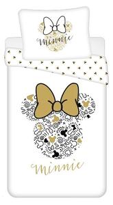 Dziecięca pościel MINNIE GOLD biała Rozmiar pościeli: 70 x 90 cm | 140 x 200 cm