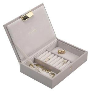 Pudełko na biżuterię z pokrywką (taupe) Mini Classic Stackers