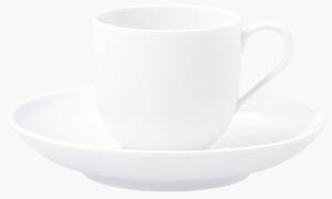 Ręcznie wykonany komplet filiżanki ze spodkiem z porcelany Urbino, 2 elem