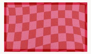Wycieraczka z włókna syntetycznego Fuchsia Wavy