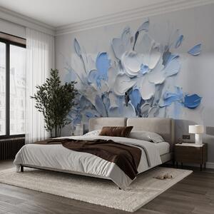 Fototapety Abstrakcyjne kwiaty wolumetryczne w stylu malarstwa olejnego, Fototapety 3D, Fototapety 3d Kwiaty, w03582v1 : Uwalls.pl