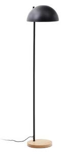Czarno-naturalna lampa stojąca z metalowym kloszem (wysokość 150 cm) Catlar – Kave Home