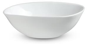 Salaterka szklana biała 16 cm, 1 szt