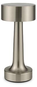 Stata - Lampka Stołowa Nocna LED 22 cm USB-C Srebrna Akumulator