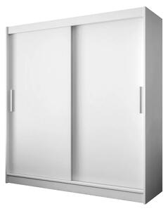 Biała minimalistyczna szafa przesuwna S8-P64