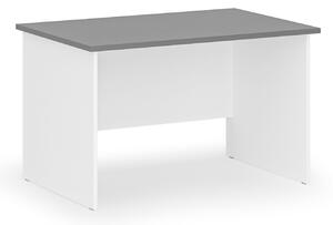 Biurko proste PRIMO WHITE, 1200 x 800 mm, biały/grafit