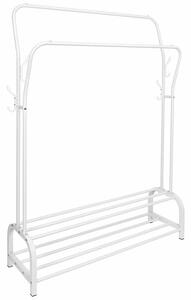 Wieszak biały z półkami N2-D85