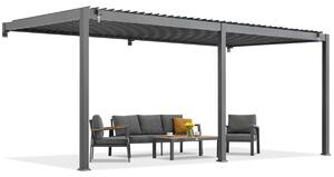 Pergola tarasowa przyścienna Lagos 3x6 Garden Point antracyt