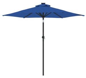 Parasol ogrodowy na stalowym słupku, lazurowy, 225x225x212 cm