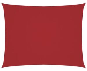 Prostokątny żagiel ogrodowy, tkanina oxford 2,5x3,5 m, czerwony