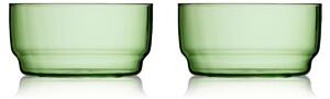 Miski Torino 12 cm 2 sztuki zielone Lyngby Glas