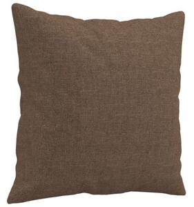 Sofa 2-osobowa z poduszkami, brÄ zowa, 120 cm, tkanina